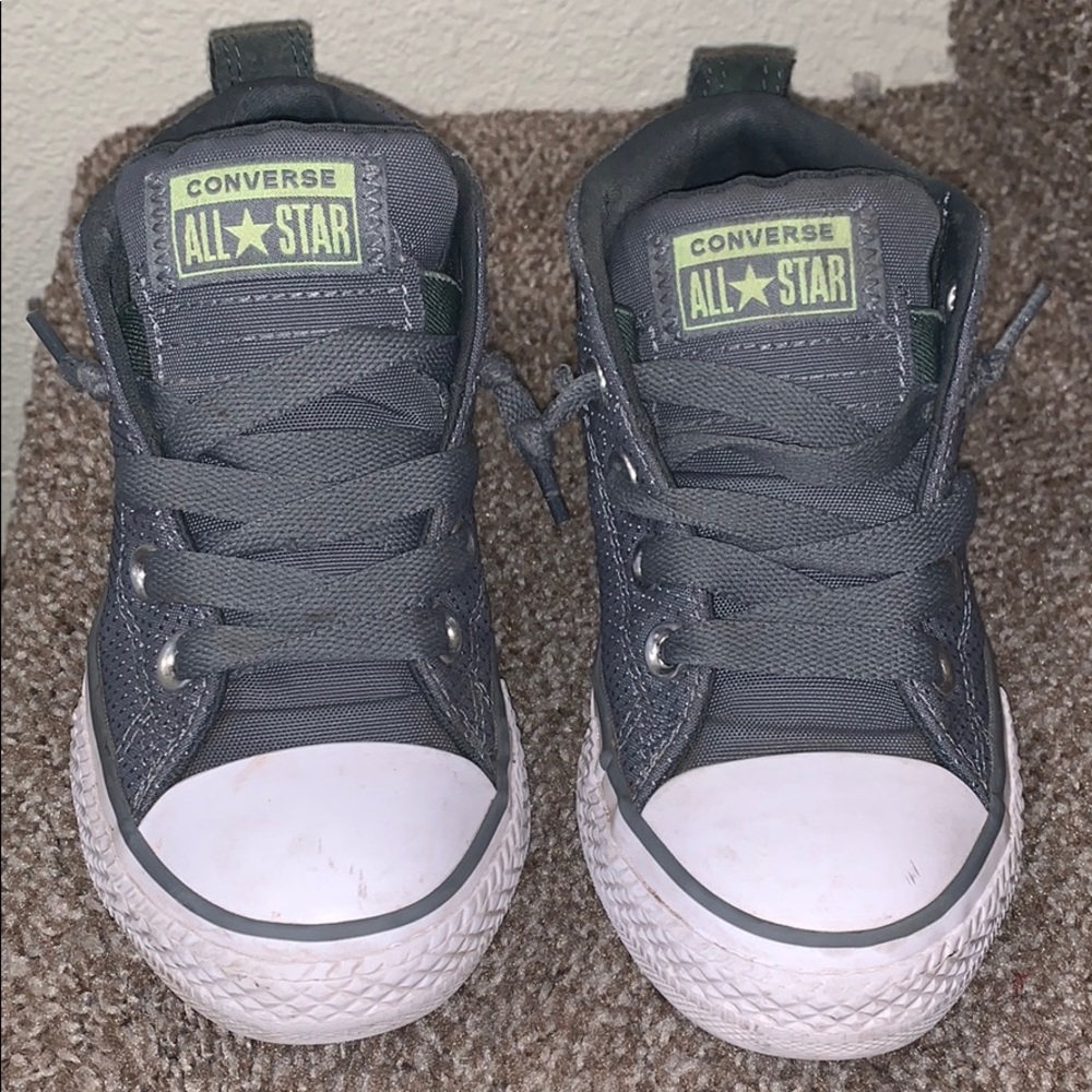 Converse all star gray shoes
